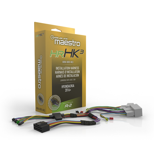 iDatalink Maestro HRN-HRR-HK3 RR2 Radio Replacement T-Harness for Select Hyundai & Kia Vehicles