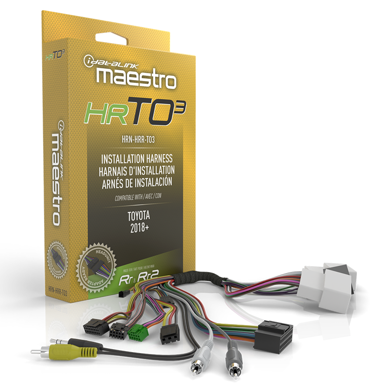 iDatalink Maestro HRN-HRR-TO3 Radio Replacement T-Harness for Select 2018-Up Toyota Vehicles