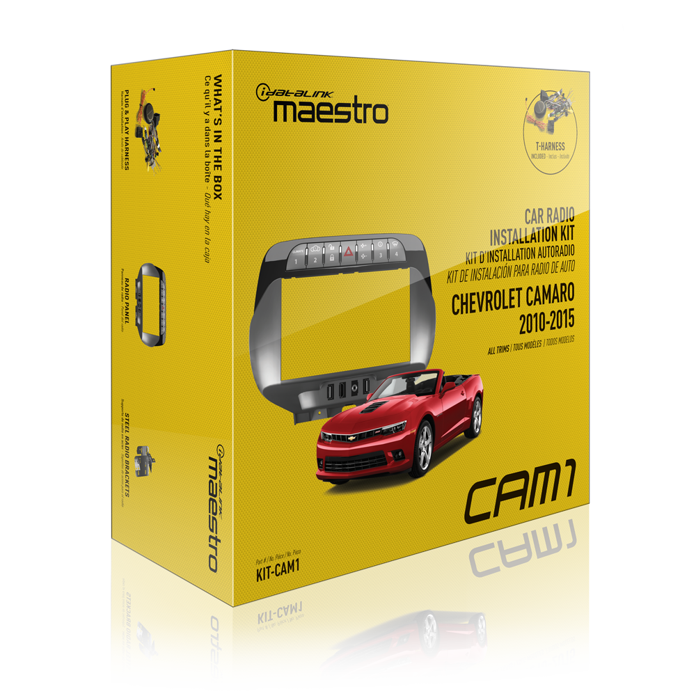 iDatalink Maestro KIT-CAM1 Dash Kit & T-Harness for 2010-2015 Chevrolet Camaro
