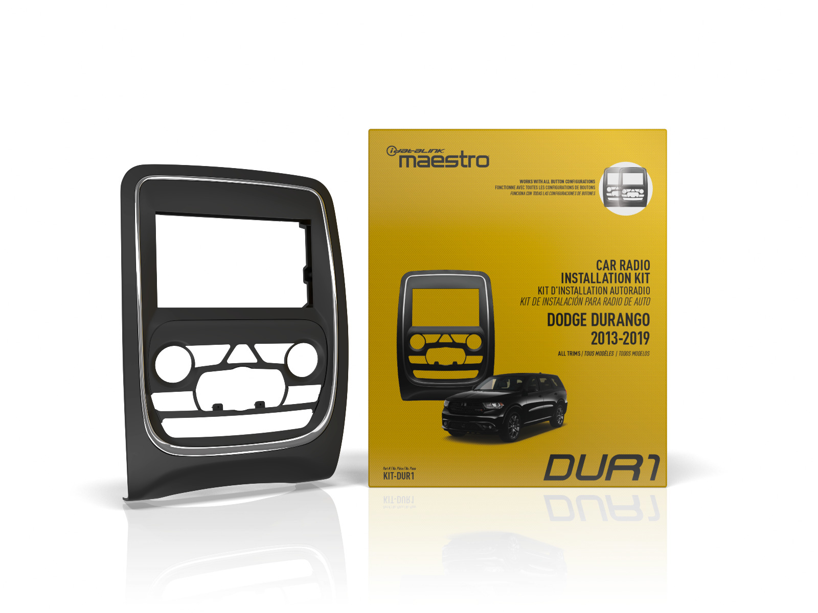 iDatalink Maestro KIT-DUR1 Dash Kit & Installation Harness for 2014-2020 Dodge Durango