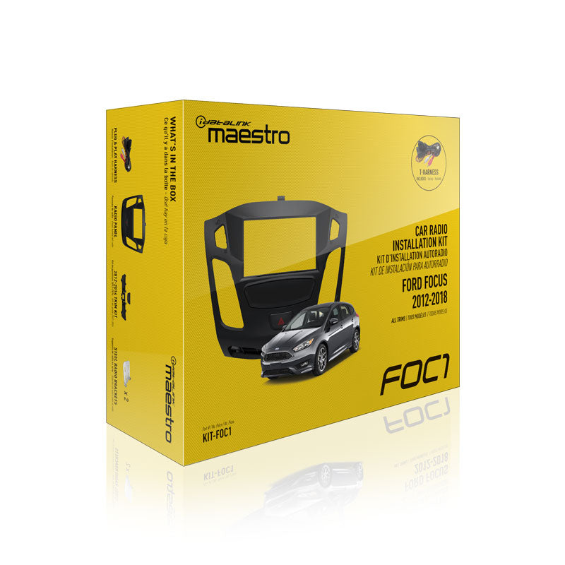 iDatalink Maestro KIT-FOC1 Dash Kit & T-Harness for 2012-2018 Ford Focus - image 2