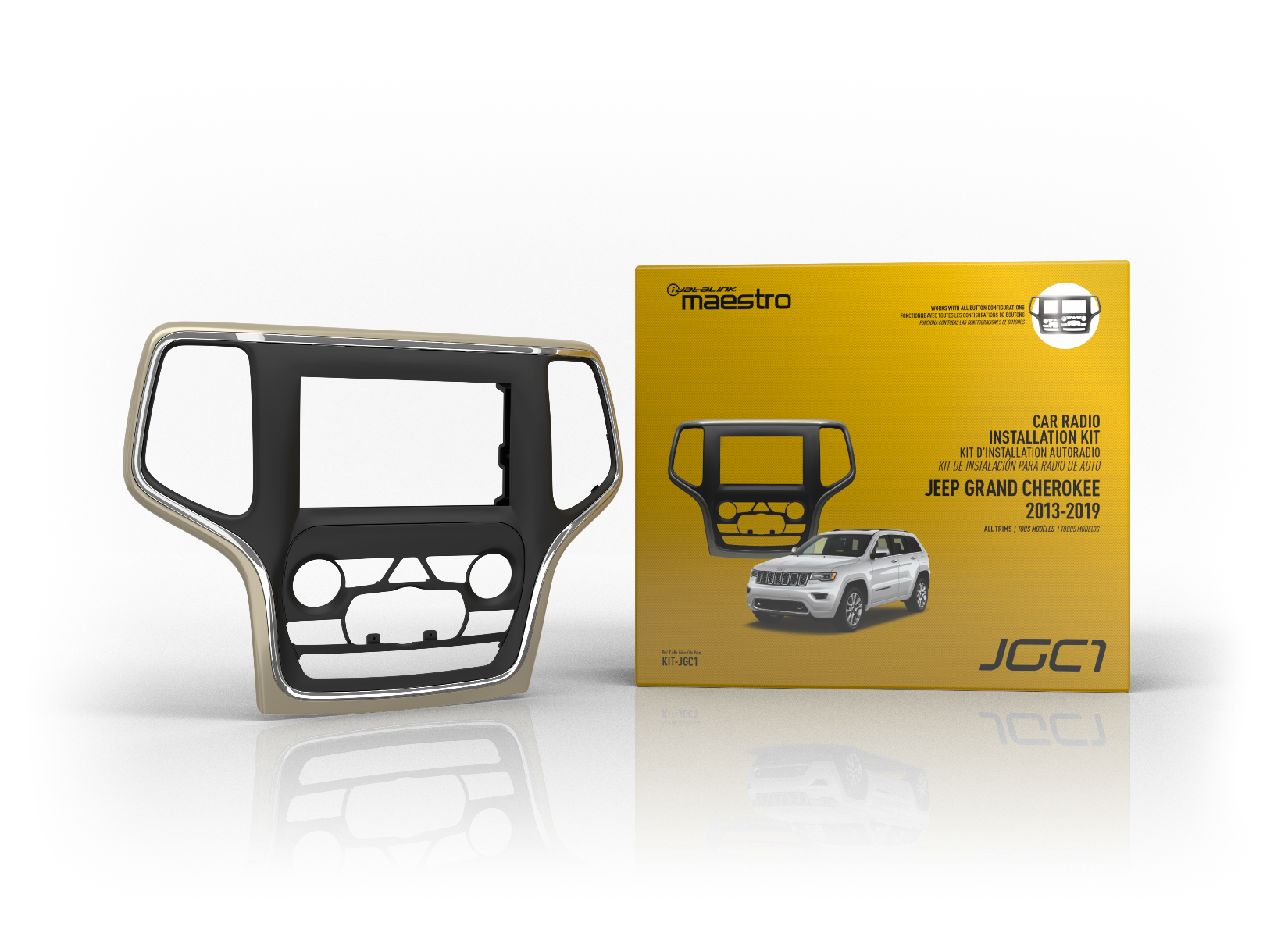 iDatalink Maestro KIT-JGC1 Dash Kit & T-Harness for 2014-2021 Jeep Grand Cherokee
