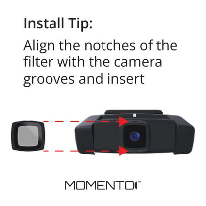 Momento M8 CPL filter installed view