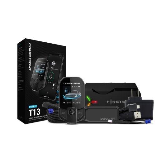 Compustar PRO RFX-P2WT13-SF T13 2-Way LCD Remote Kit + LTE