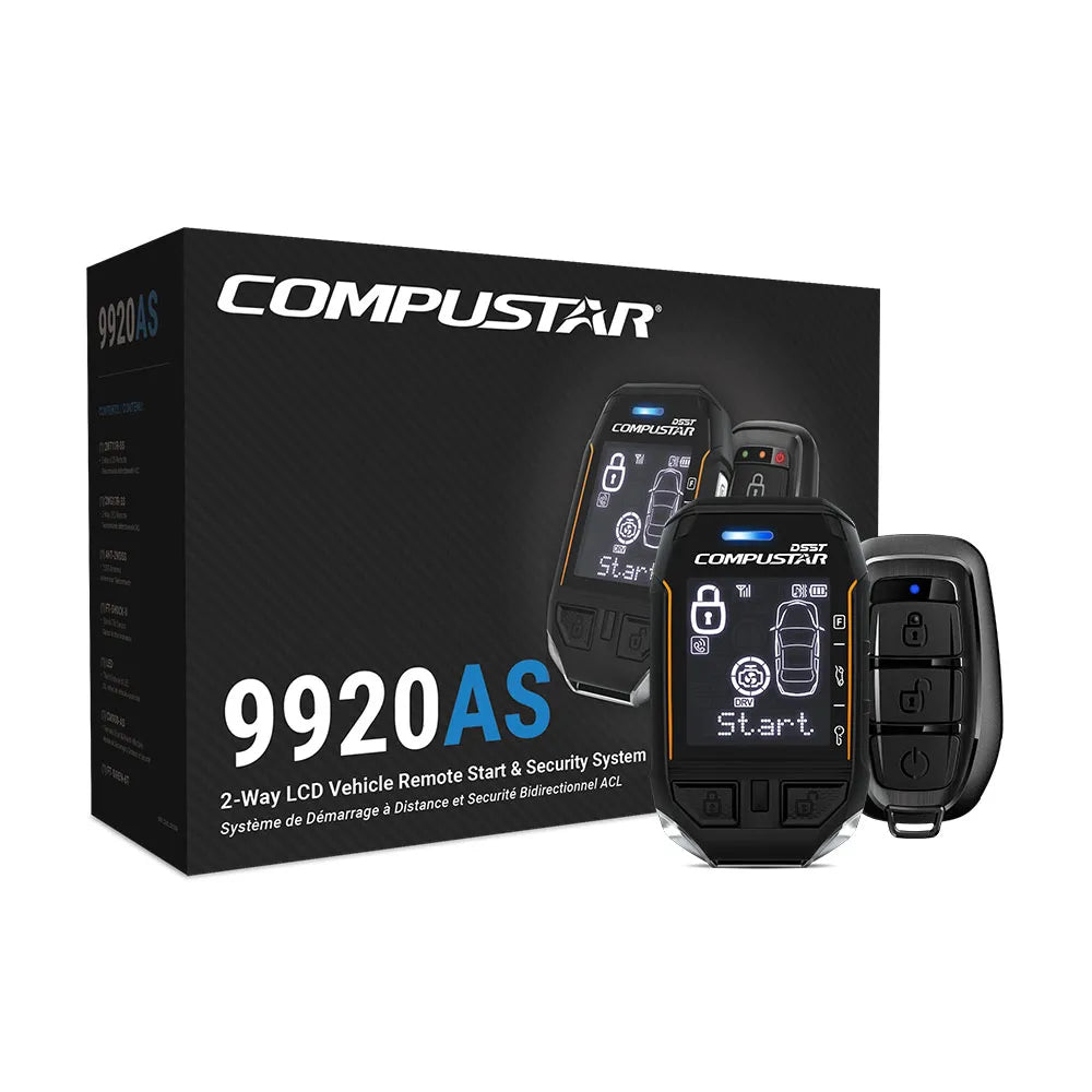 Compustar CS9920-AS All in One 9920AS 2-Way LCD SS Alarm Start Kit