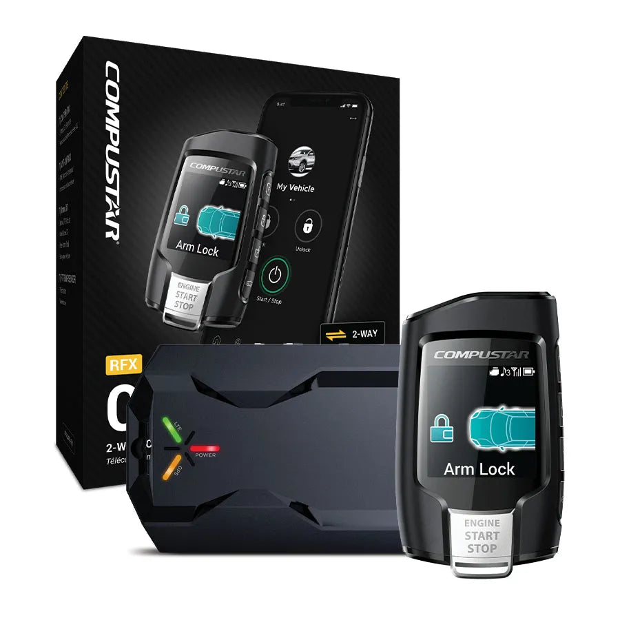 Compustar RFX-2WQ9-FM 2-Way Q9 FM Remote Kit With Drone X1