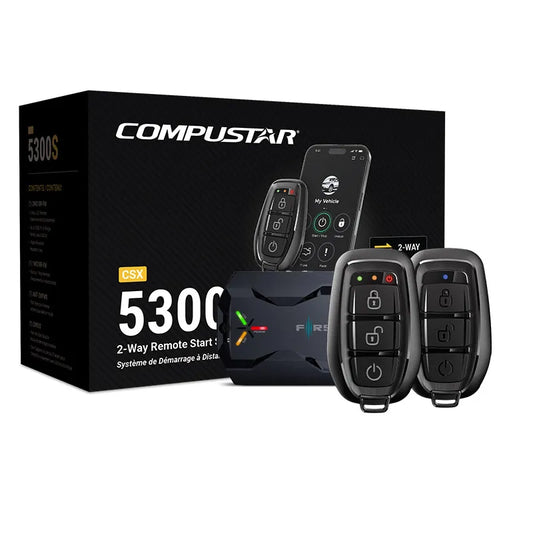 Compustar CSX5300-S 2-Way 3B FM Remote Start Kit with Drone X