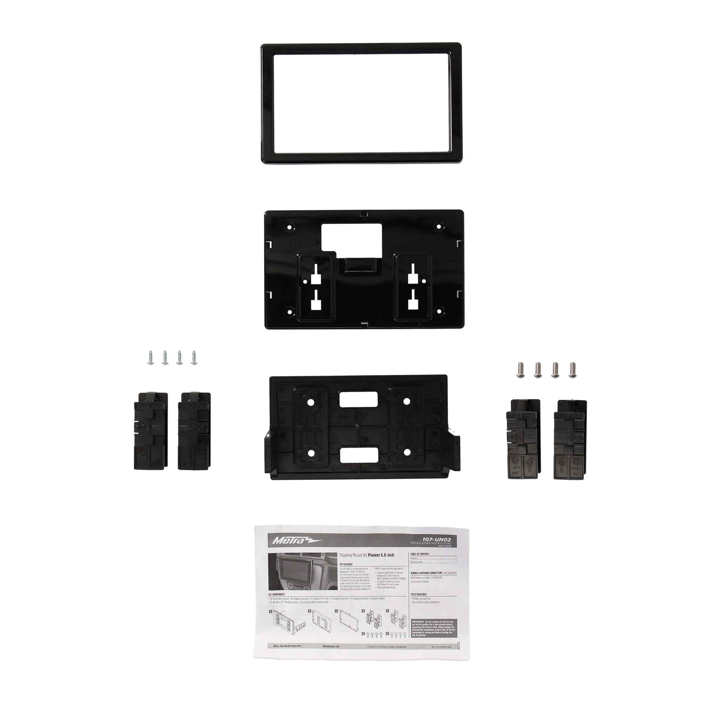 Metra 107-UN02 Universal Floating Mount Kit for Pioneer 6.8-Inch Modular Radios