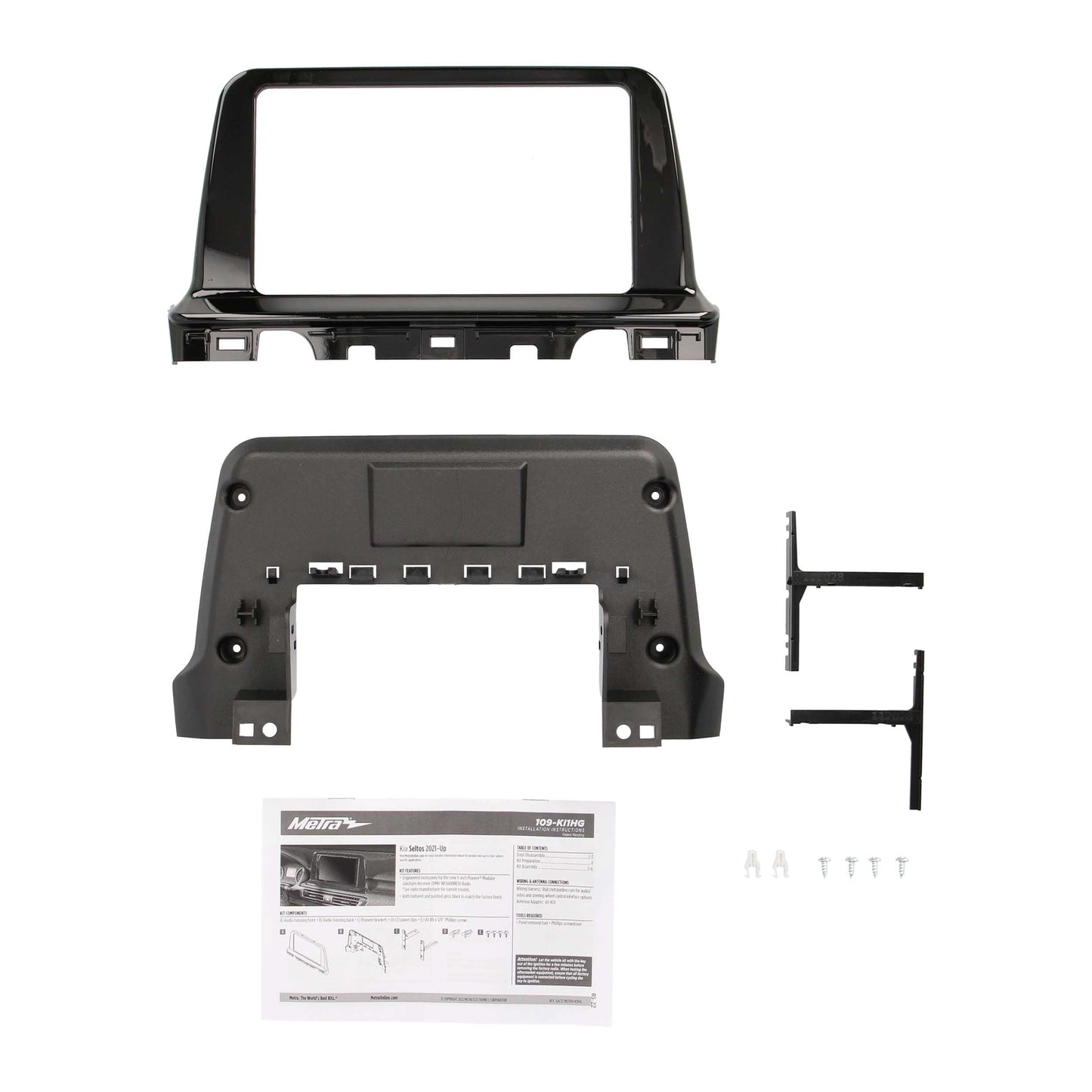 Metra 109-KI1HG Pioneer 9-Inch Dash Kit for 2021-2023 Kia Seltos