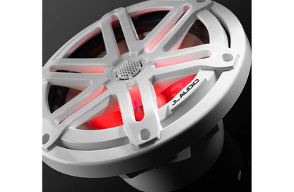 JL Audio M3-770X-S-Gw-i 7.7-inch Marine Coaxial Speakers, White Sport Grilles, RGB LEDs 93523
