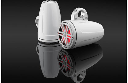 JL Audio M3-770ETXv3-Gw-S-Gw-i 7.7" RGB LED Tower Coaxial System, White Sport Grilles 93539