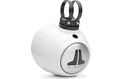 JL Audio M6-650VEX-Gw-S-GwGw-i 6.5-inch Lighted Tower Coaxial Speakers, White Sport Grilles 93412