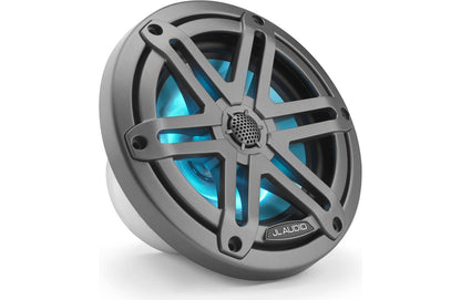 JL Audio M3-650X-S-Gm-i 6.5-inch RGB LED Marine Coaxial Speakers, Gray Sport Grilles 93513