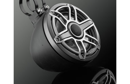 JL Audio M6-650VEX-Mb-S-GmTi 6.5-inch Tower Coaxial Speakers, Titanium Sport Grilles 93413