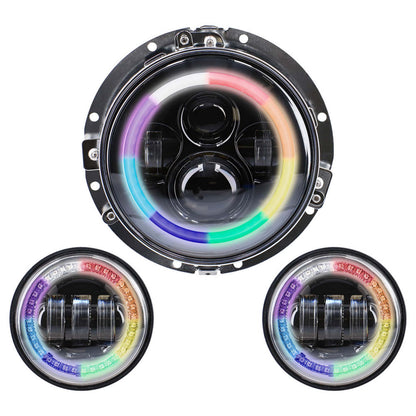Metra BC-706RGBKT 7 Inch RGB Headlight and 4.5 Inch Aux Kit