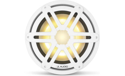 JL Audio M3-10IB-S-Gw-i-4 10-inch Marine RGB LED Subwoofer, White Sport Grilles 93531