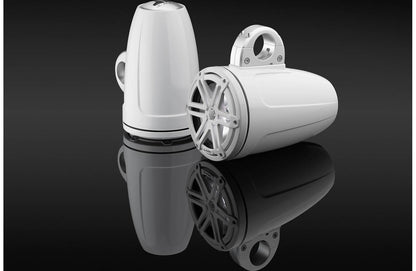 JL Audio M3-770ETXv3-Gw-S-Gw-i 7.7" RGB LED Tower Coaxial System, White Sport Grilles 93539