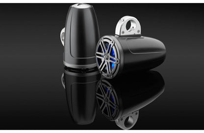 JL Audio M3-770ETXv3-Sb-S-Gm-i 7.7" RGB LED Tower Coaxial System, Gray Sport Grilles 93537