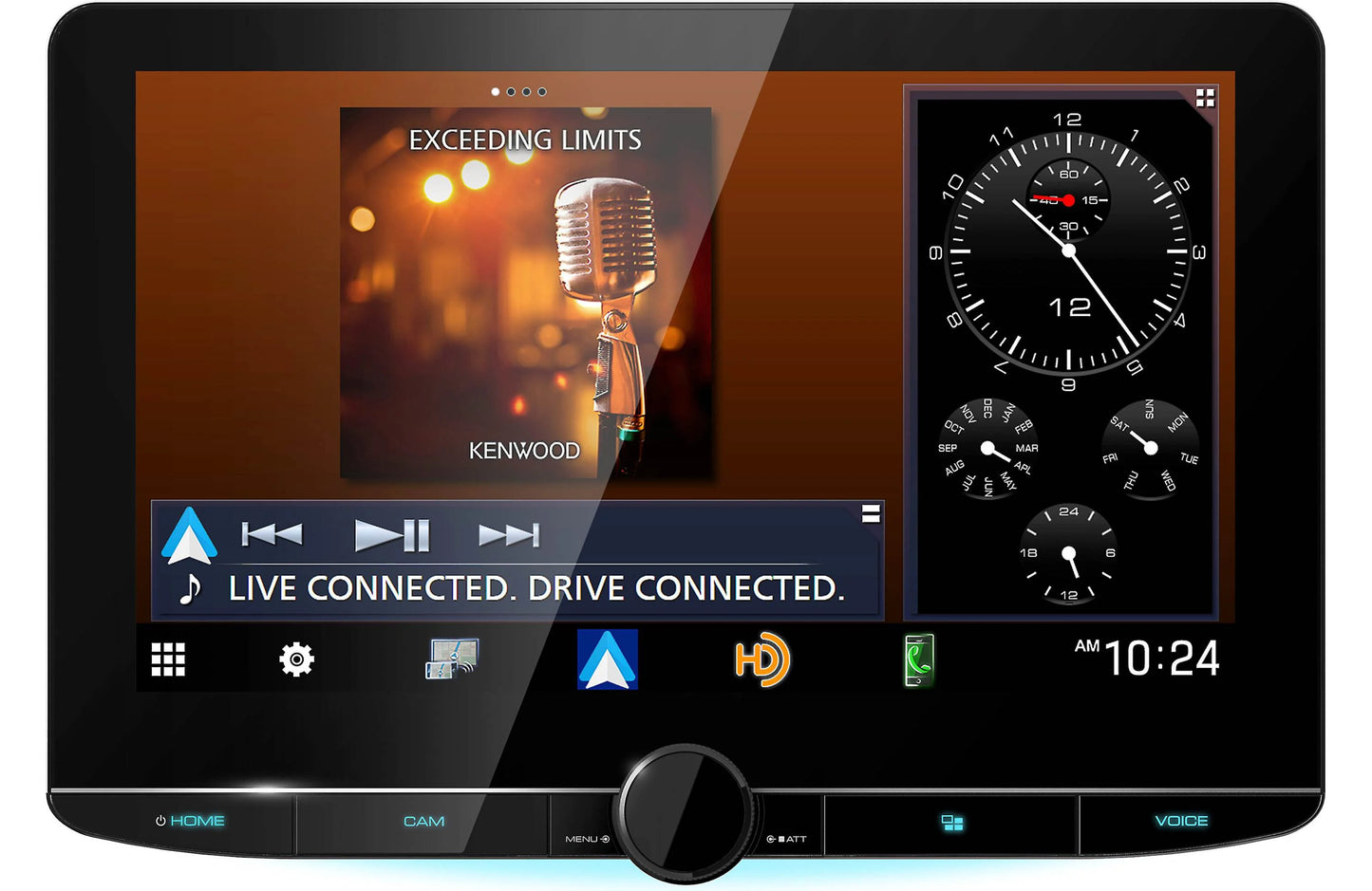 Kenwood eXcelon Reference DAX1050XR 10.1" HD Direct-Fit Multimedia Receiver