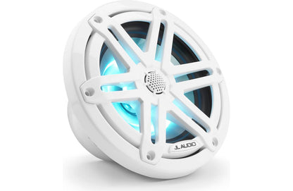 JL Audio M3-650X-S-Gw-i 6.5-inch RGB LED Marine Coaxial Speakers, White Sport Grilles 93515
