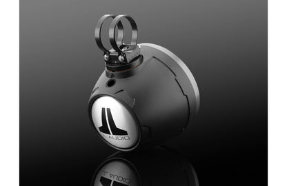 JL Audio M6-650VEX-Mb-S-GmTi 6.5-inch Tower Coaxial Speakers, Titanium Sport Grilles 93413