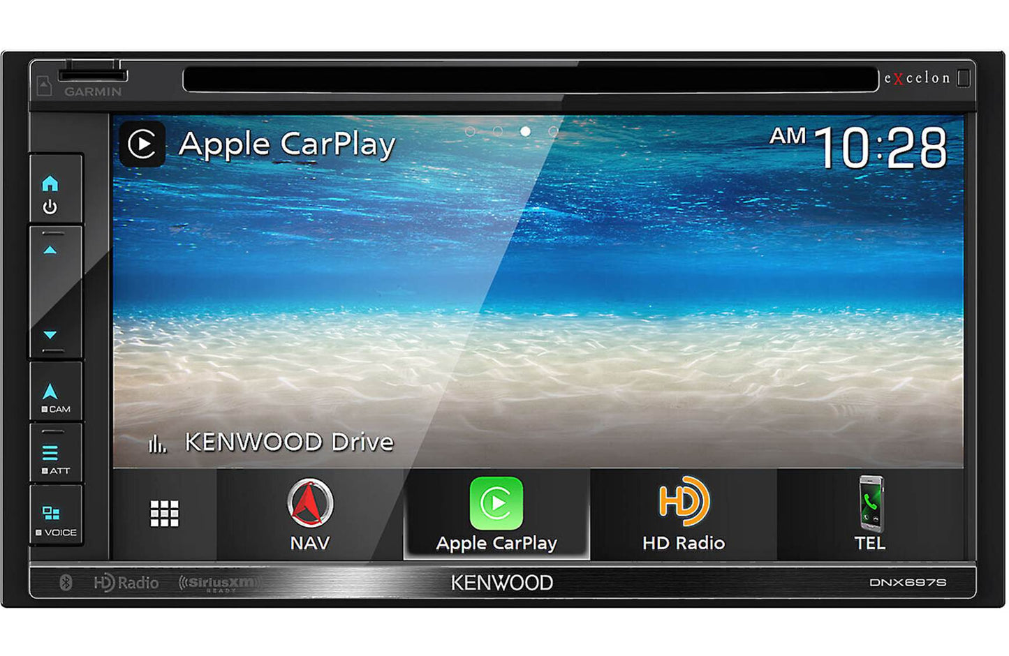 Kenwood DNX697S 6.8" Apple CarPlay Android Auto GPS Car Stereo + SXV300V1 SiriusXM Satellite Tuner