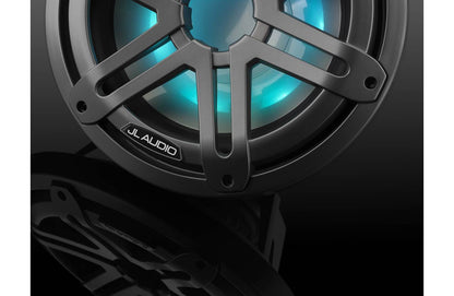 JL Audio M3-10IB-S-Gm-i-4 10-inch Marine RGB LED Subwoofer, Gray Sport Grille 93529