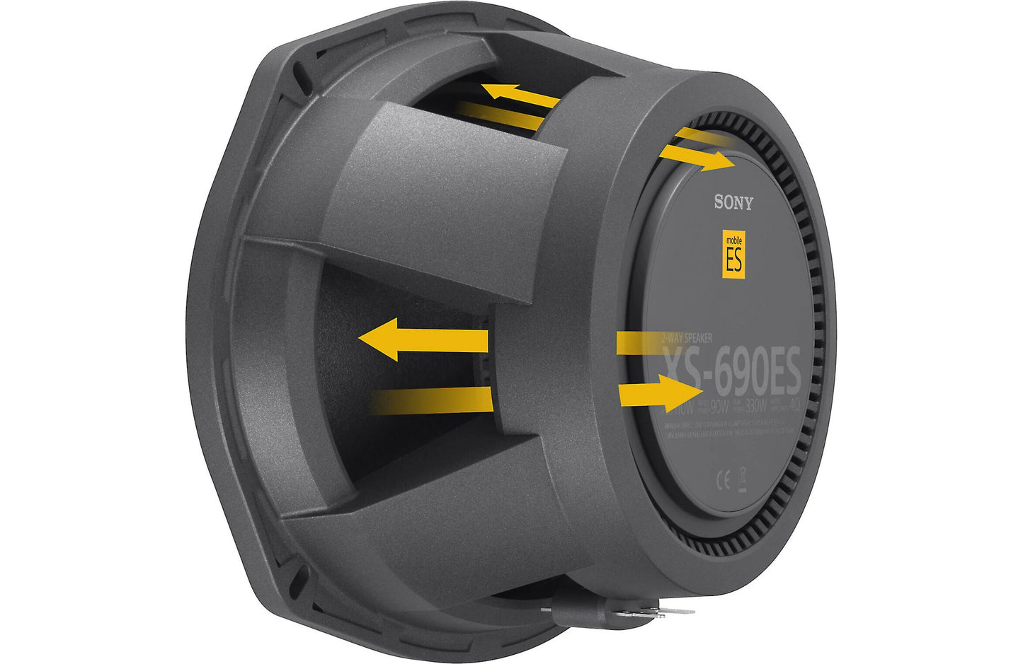 Sony Mobile ES XS-690ES 6x9" 110W RMS 4Ω 2-Way Coaxial Speakers (Pair)