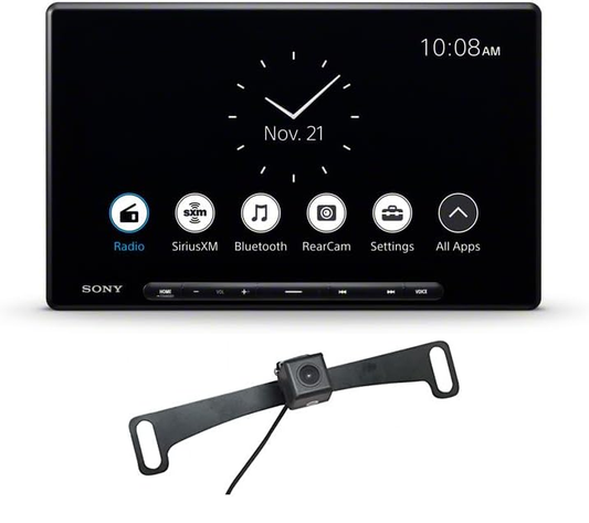 Sony XAV-AX8500 10.1" HD Media Receiver with Wireless Apple CarPlay, Android Auto, USB-C + Backup Camera Bundle