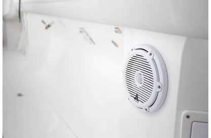 JL Audio M3-650X-C-Gw 6.5-inch Marine Coaxial Speakers, White Classic Grilles 93511