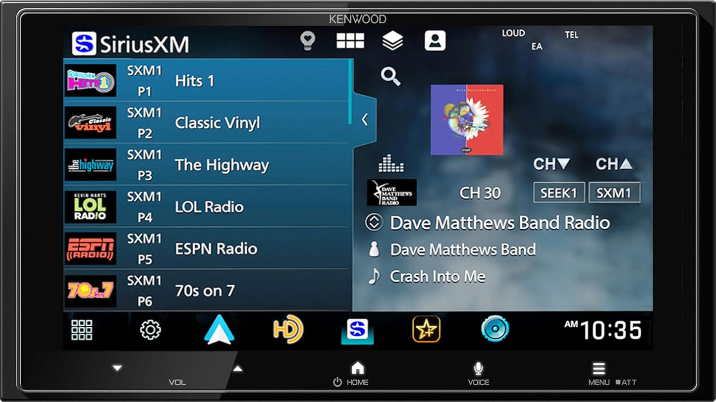 Kenwood DMX8710S 6.92" AM FM BT Wireless Apple CarPlay, Android Auto, HD Radio