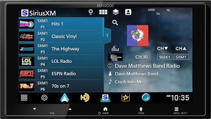 Kenwood DMX8710S 6.92" AM FM BT Wireless Apple CarPlay, Android Auto, HD Radio