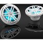 JL Audio M3-770X-S-Gw-i 7.7-inch Marine Coaxial Speakers, White Sport Grilles, RGB LEDs 93523