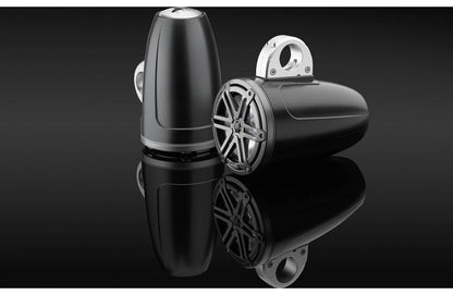 JL Audio M3-770ETXv3-Sb-S-Gm-i 7.7" RGB LED Tower Coaxial System, Gray Sport Grilles 93537