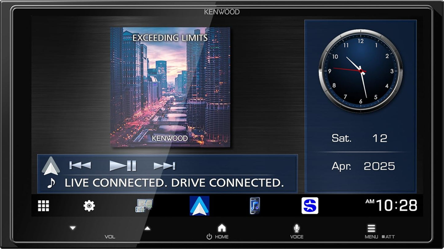 Kenwood DMX8710S 6.92" AM FM BT Wireless Apple CarPlay, Android Auto, HD Radio