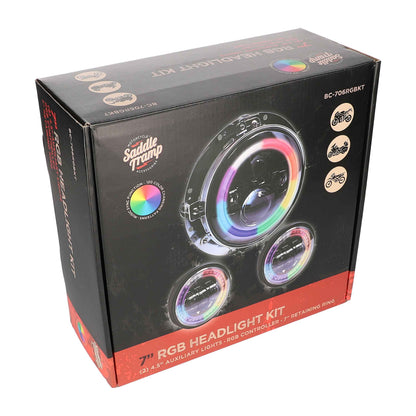 Metra BC-706RGBKT 7 Inch RGB Headlight and 4.5 Inch Aux Kit