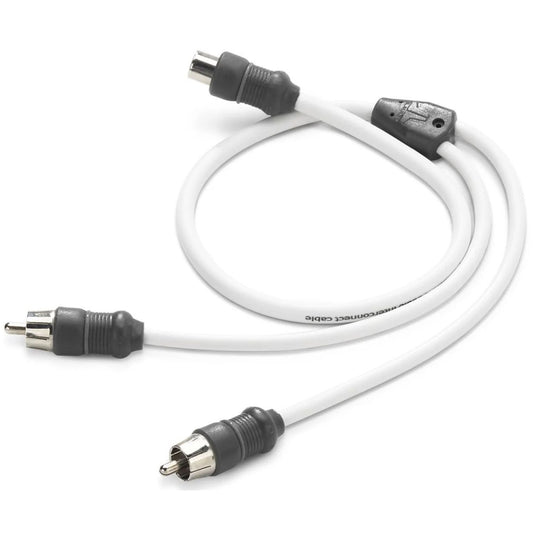 JL Audio Marine Y-adaptor, 1 Female Jack, 2 Male Plugs (XMD-WHTAICY-1F2M) - 010-13552-00 (90472)