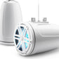 JL Audio M3-770ETXv3-Gw-S-Gw-i 7.7" RGB LED Tower Coaxial System, White Sport Grilles 93539
