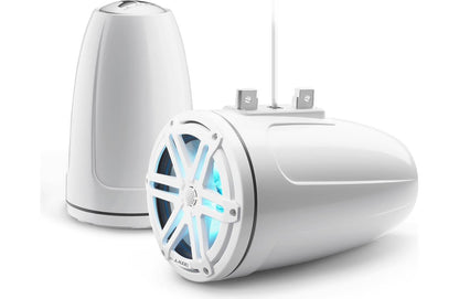 JL Audio M3-770ETXv3-Gw-S-Gw-i 7.7" RGB LED Tower Coaxial System, White Sport Grilles 93539