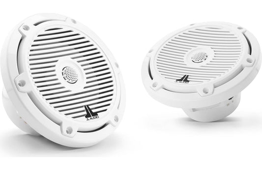 JL Audio M3-650X-C-Gw 6.5-inch Marine Coaxial Speakers, White Classic Grilles 93511