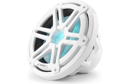 JL Audio M3-10IB-S-Gw-i-4 10-inch Marine RGB LED Subwoofer, White Sport Grilles 93531