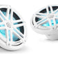JL Audio M3-770X-S-Gw-i 7.7-inch Marine Coaxial Speakers, White Sport Grilles, RGB LEDs 93523
