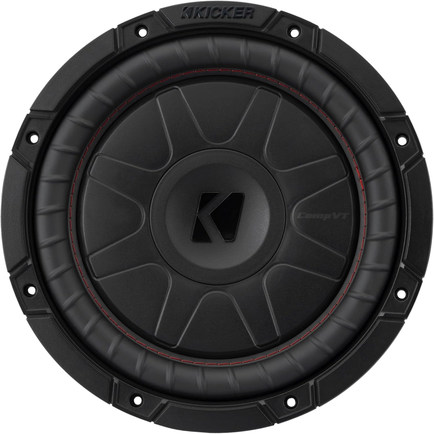 Kicker 52CVT102 CompVT 10-Inch Subwoofer, 2-Ohm Single Voice Coil, 350 Watts