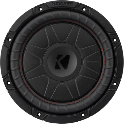 Kicker CompVT 52CVT102 10" Subwoofer, single voice coil, 2Ω, 350W RMS