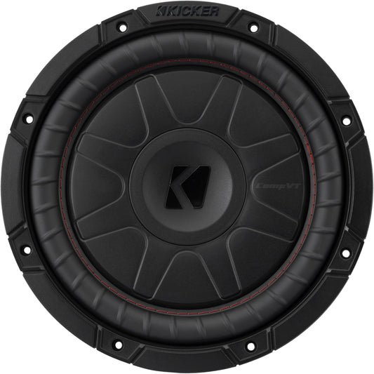 Kicker 52CVT102 CompVT 10-Inch Subwoofer, 2-Ohm Single Voice Coil, 350 Watts