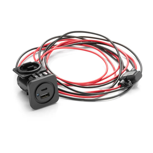 JL Audio Charging Jack for Panel-Mounting, 6' (1.8 m) (XMD-USBCA/CHG2X-PNL) - 010-13623-00 (90201)