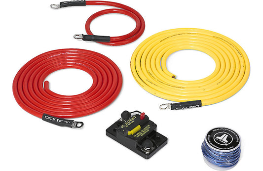JL Audio Premium Power Marine Connection Kit, 6 AWG, 12 volt, Single Amplifier, within 10' of Battery (XMD-PCS50A-1-L10) - 010-13417-00 (90485)