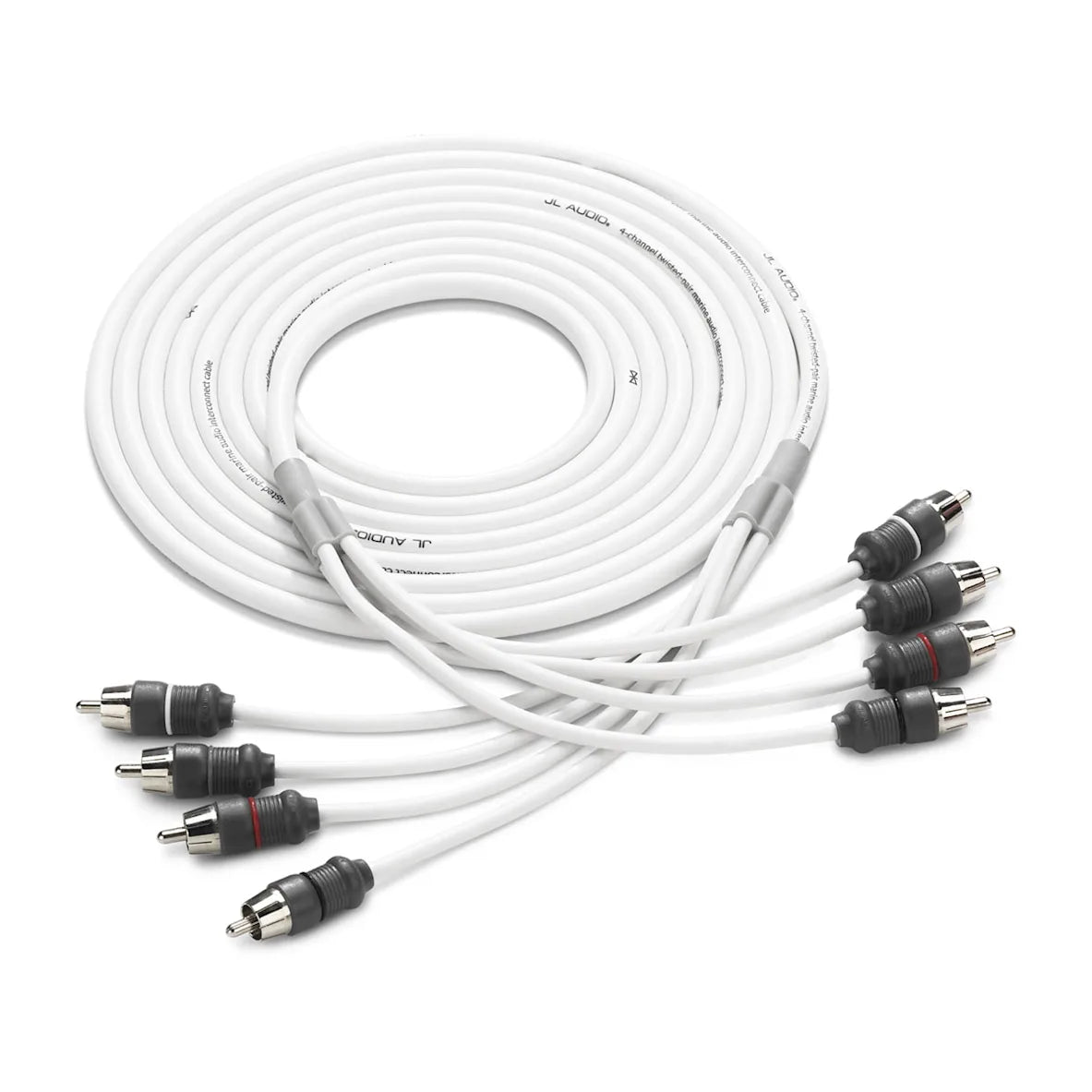 JL Audio Marine Audio Interconnect , 4-channel, 12' (XMD-WHTAIC4-12) - 010-13474-00 (90441)