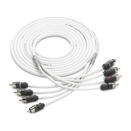 JL Audio Marine Audio Interconnect , 4-channel, 12' (XMD-WHTAIC4-12) - 010-13474-00 (90441)