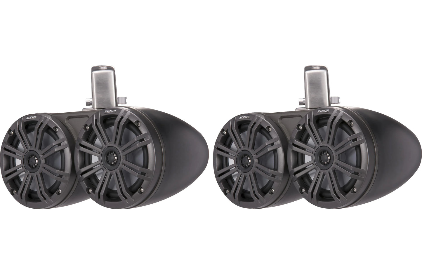 Kicker 45KMTDC65 6.5-inch Black Marine Tower Speakers, Pair